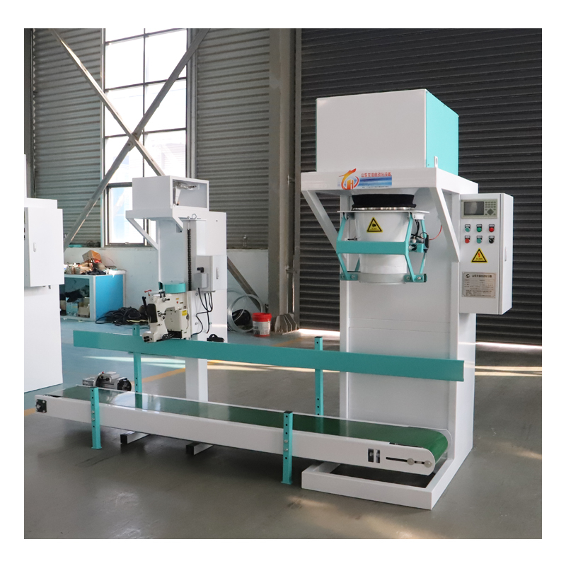 semi-auto packing machine 15-50 kg woven bag for rice corn