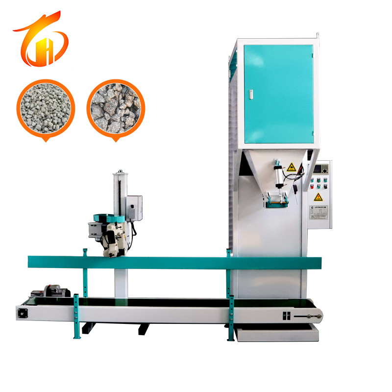 Semi-Automatic 50kg Soybean Grain Packing Machine with Wrapping Application for Food Pouch Bags
