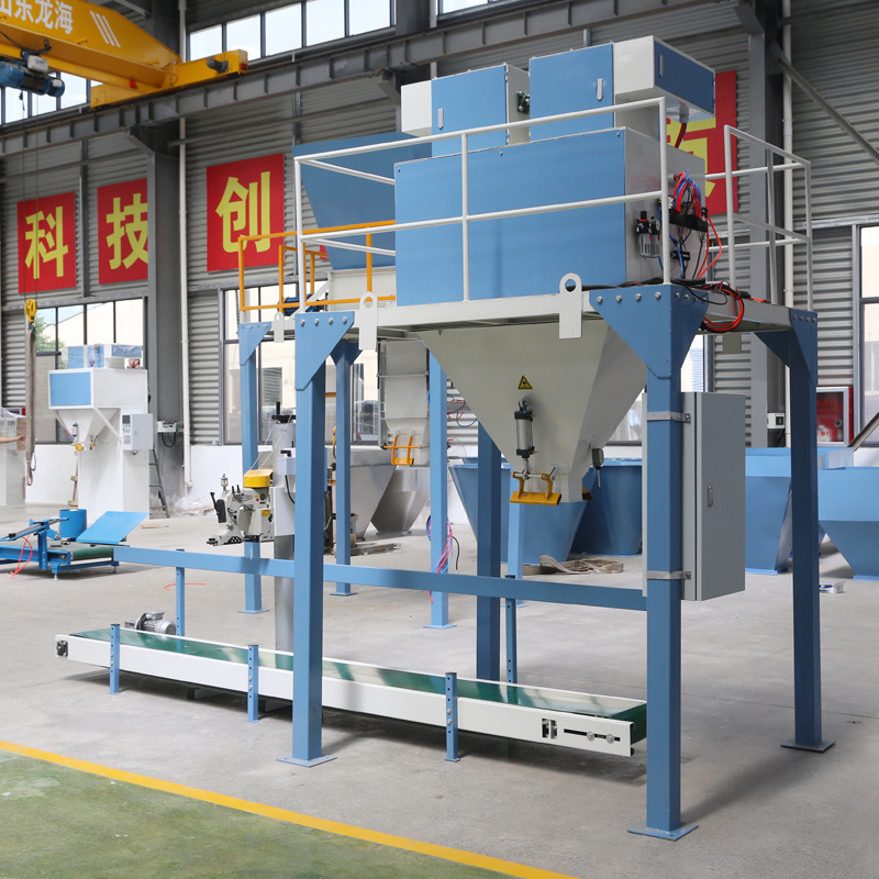 station style packing machine for pellet material