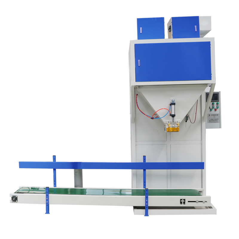 Precision Weighing System Automatic 50KG Fertilizer Granule Packing Machine Pneumatic for Food Paper Glass Wood Cans Motor PLC