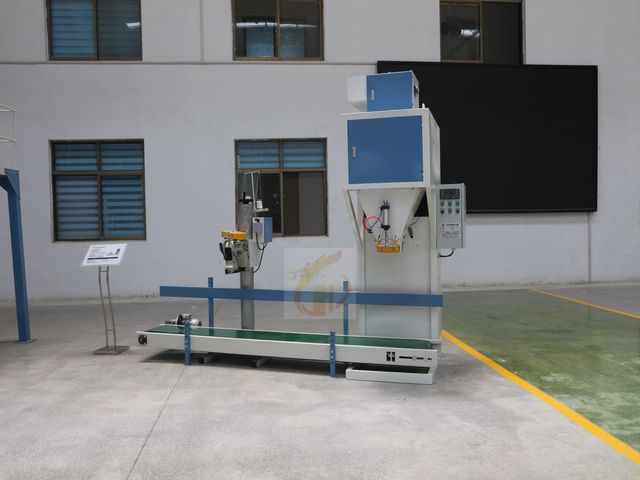 25kg Automatic Corn Packaging Machine High Productivity Easy Operation Plastic Paper Bag Filling Sealing Pump PLC for Food