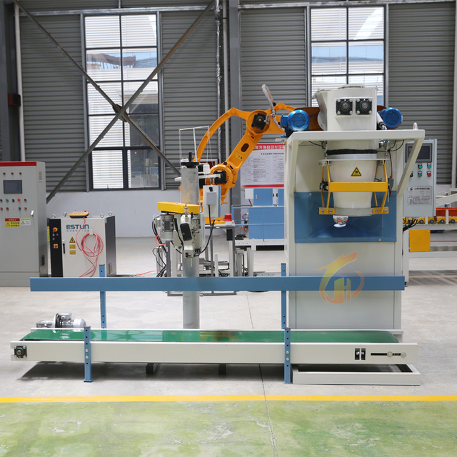 Precision Weighing High-Speed 25kg Flour Bagging Machine Easy-to-Operate Food Wrapping Filling Labeling Plastic Pouch Film