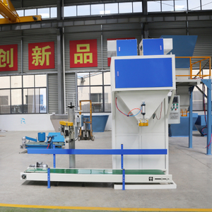 Double bucket packing machine for pellet material